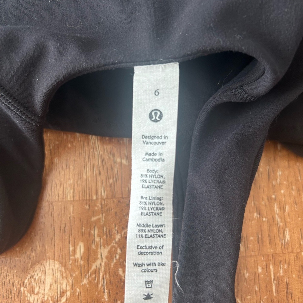 Lululemon Black Sports Bra
